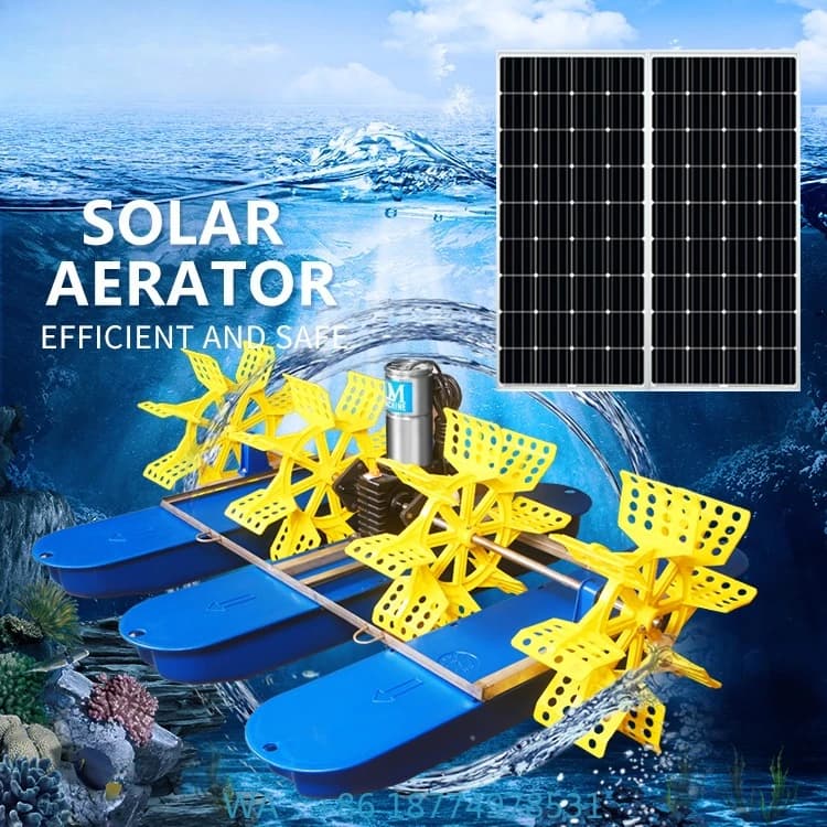 Aeratore Aeratore galleggiante per laghetto per pesciRuota a pale per pannello solare monofase ad alta efficienza