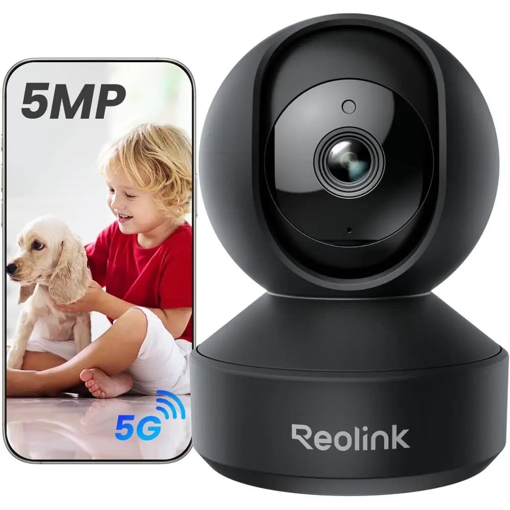 Telecamera Wi-Fi 3K PT per Interni per Monitoraggio di Bambini e Animali Domestici con Tracciamento Automatico, Visione Notturna Avanzata, Rilevamento del Pianto, Connessione Dual-Band