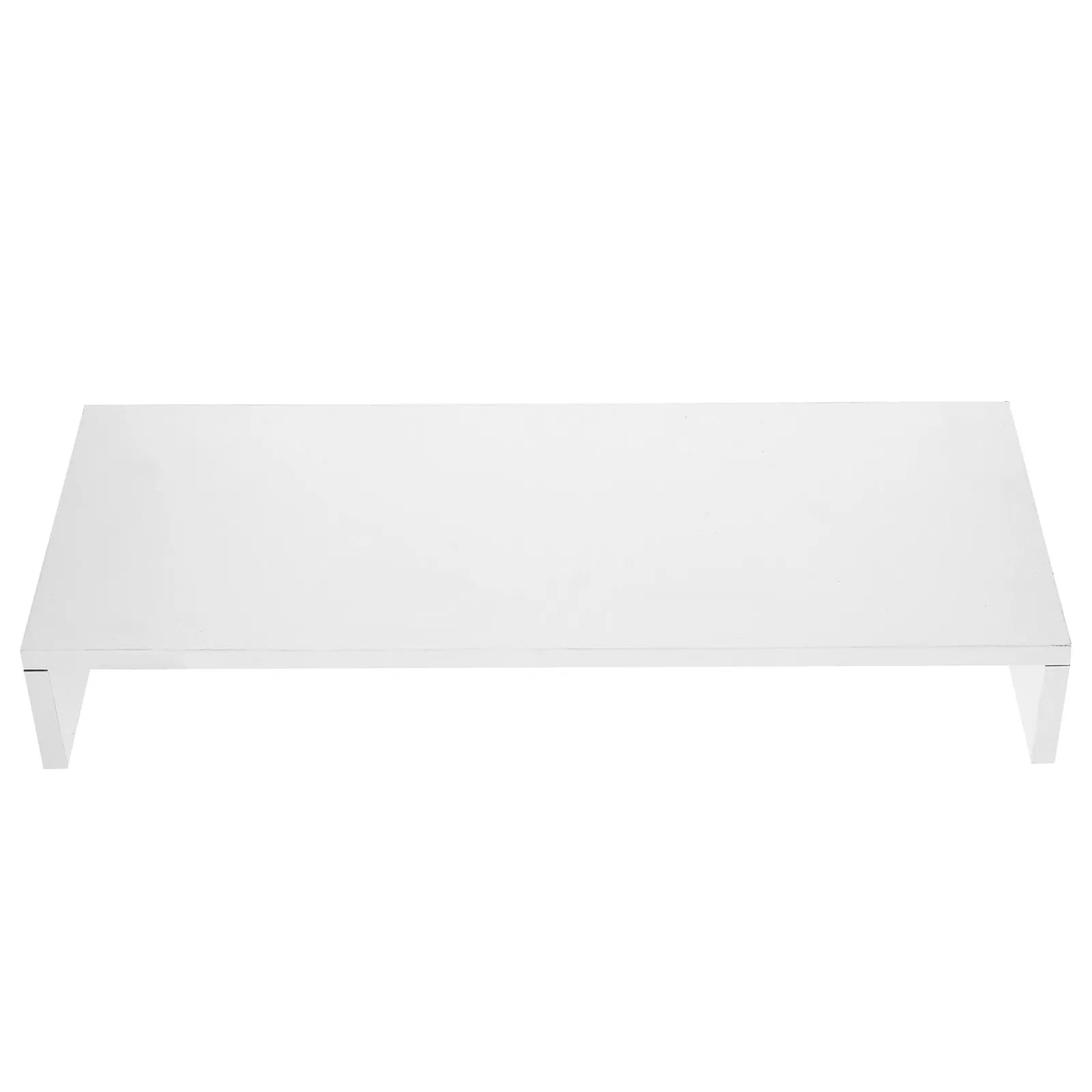 Thickened Desktop Monitor Riser Stand for Ergonomic Screen Height Adjustment At Home Office Computer Desk Laptop TV Shelf White