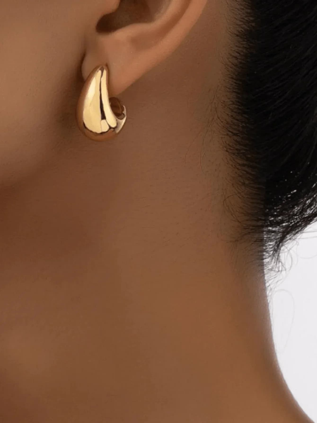 1 paio di orecchini a goccia geometrici minimalisti alla moda