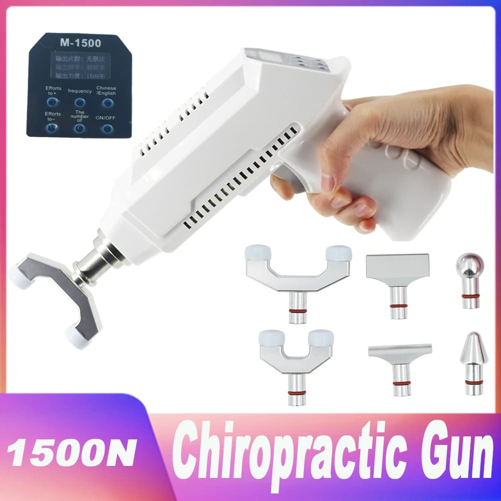 1500N Electric Chiropractic Adjustment Tool Correction Gun for cervical spine massage Chiropractic device to relieve body pain