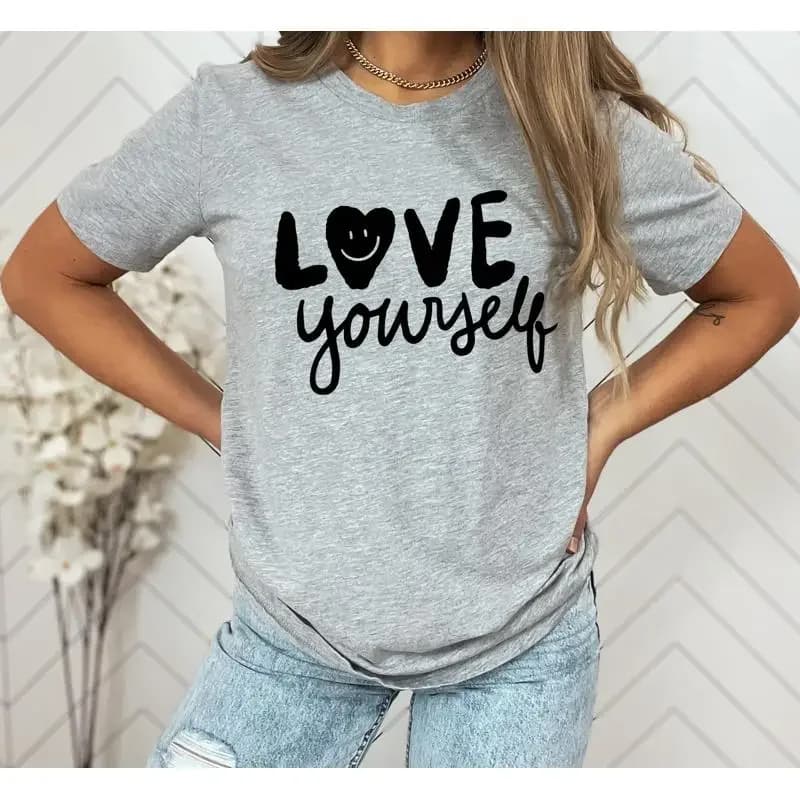 Love Yourself T Shirt Kindness Self Inspirational Motivational Aesthetic Boho Vsco Tumblr Mental Health
