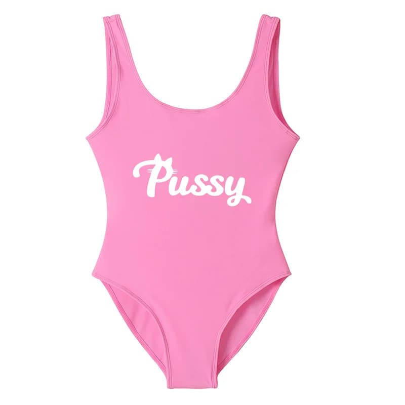 Pussy Bikinis Womens Swimsuit Sexy Bodysuits Summer Fashion One Piece Backless Swimwear Mayo Monokini Badpak Bathing Suit