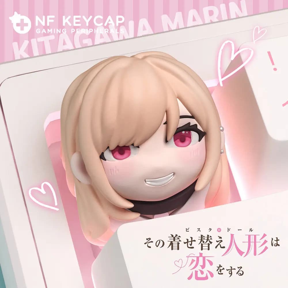 Diy Goddess Story Kitagawa Marin Mechanical Keyboard Keycaps Cross-Axis Mechanical Keyboard Pc Personalized Keycaps Gift Toys