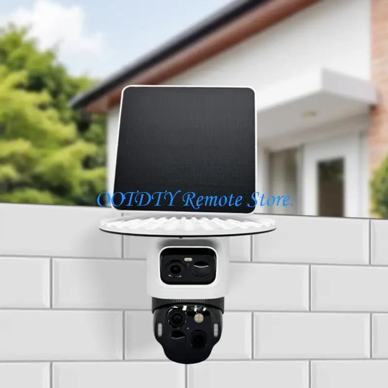 White ABS Protective Cover for Security Camera Units, Outdoor Top Cover with Wide Profile for Mounted Exterior Placement
