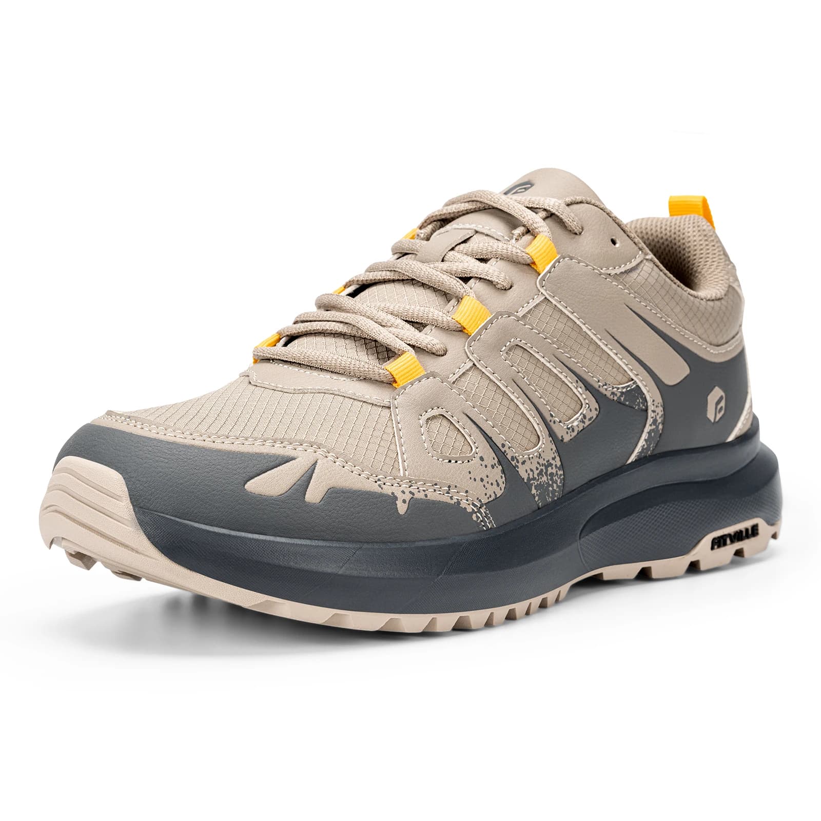 Scarpe da Trekking Fittington Idrorepellenti, Sneakers Larghe da Uomo per Escursioni, Ammortizzate, Leggere per Camminata e Arrampicata