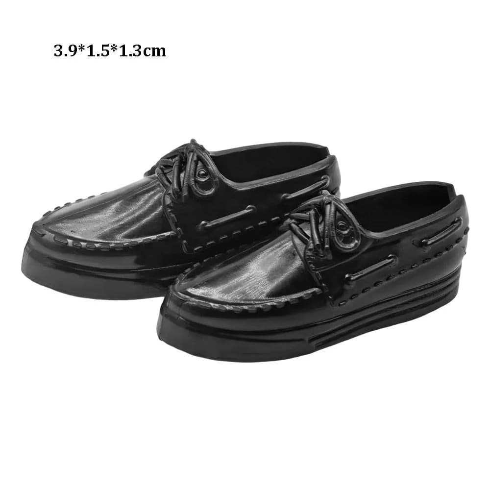 1Pair High Quality Fashion 1/6 Shoes Plastic Multistyles Shoes Clothes Accessories Male Boots Fit Foot Length 2cm Dolls