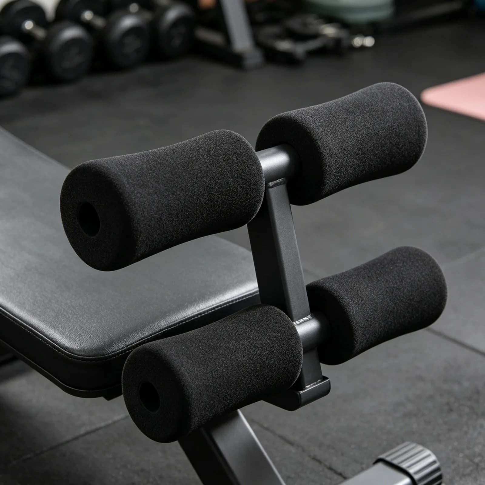 4Pcs Fitness Equipment Foam Pad Replacement Sponge Roller Covers Non-Slip Leg Extension Machine Pad for Weight Bench Gym Machine