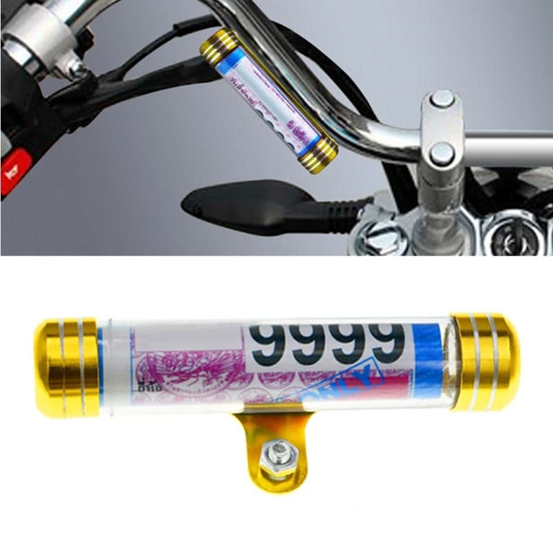 Supporto universale impermeabile per etichette di registrazione del disco fiscale del tubo della moto del motociclo per Scooter