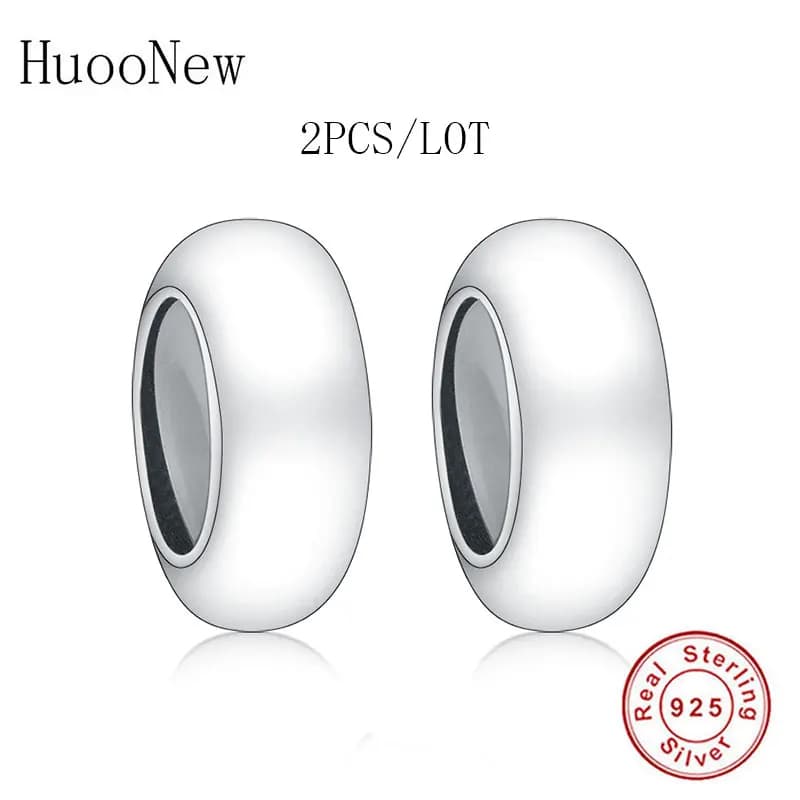 Misura il braccialetto di fascino originale di marca 925 distanziatore rotondo in argento con tappo in silicone per realizzare donne bambino Berloque 2020 all'ingrosso