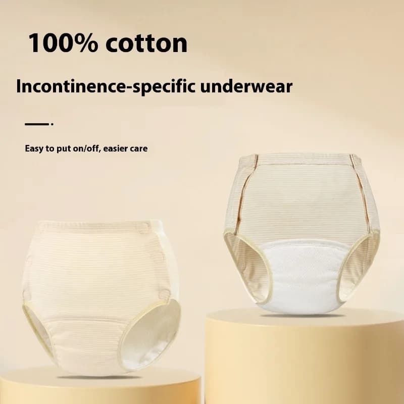 Intimo in cotone anti-perdite Mutandine assorbenti extra lunghe da donna con tassello ispessito Incontinenza lavabile traspirante riutilizzabile