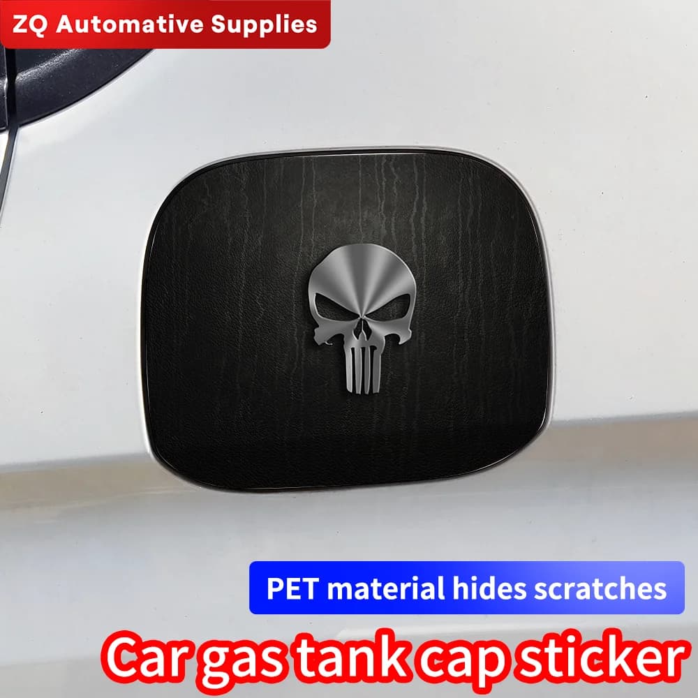 Punisher Skull Blood Car Pull Wall decals for fuel tank Wall decals for waterproof solar protection for fun cars Pull the fuel decal External accessories