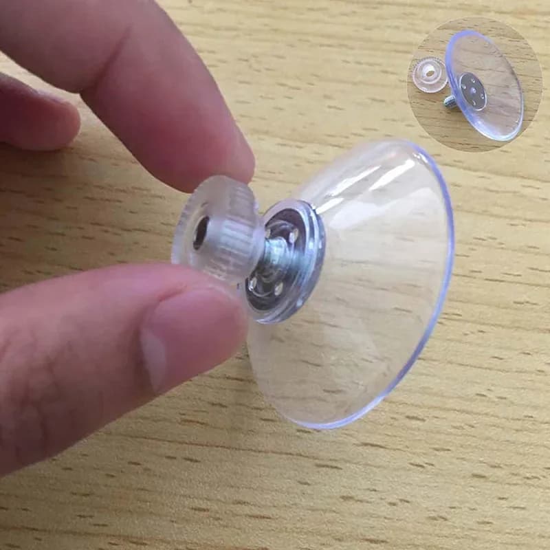 10/5 pezzi ganci a ventosa con dado a vite ganci a ventosa resistenti in PVC trasparente per bagno cucine uffici finestre
