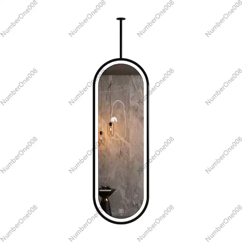 Specchi Decorativi da Parete con Luci, Specchio da Bagno Moderno, Decorazione per la Casa, Specchio Ovale Sospeso a Soffitto, Arredamento per il Bagno