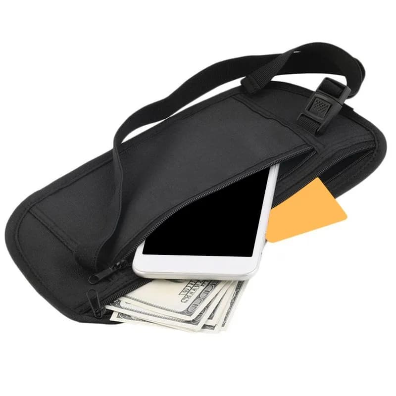 Marsupio da Uomo Casual Resistente con Tre Tasche con Cerniera