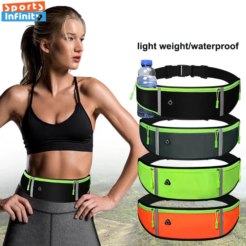 Men's Sport Running Bag Women's Waist Bag Mobile Case Waterproof Invisible Belt Bag For Outdoor Gym Sports Bags