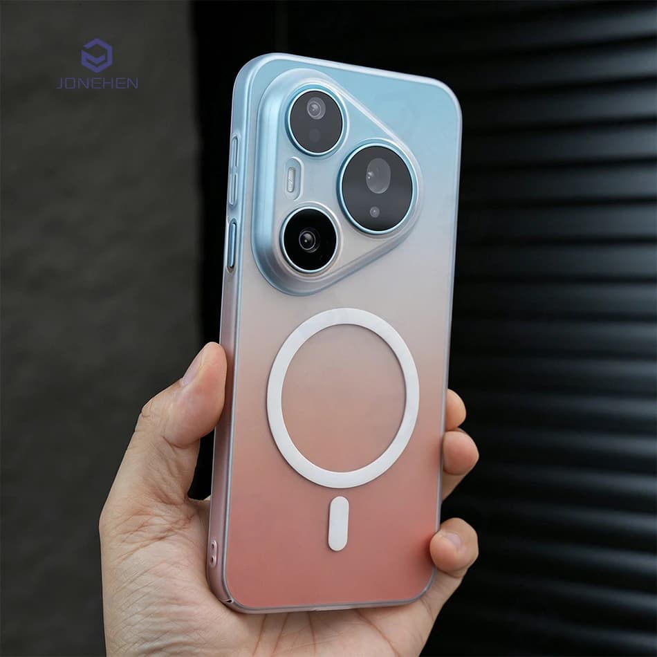 Magnetic Ultra Thin Clear Case For Huawei P70 Pura 70 80 90 Ultra Mate 60 Pro Hard Pc Slim Shockproof Matte Cover For Magsafe