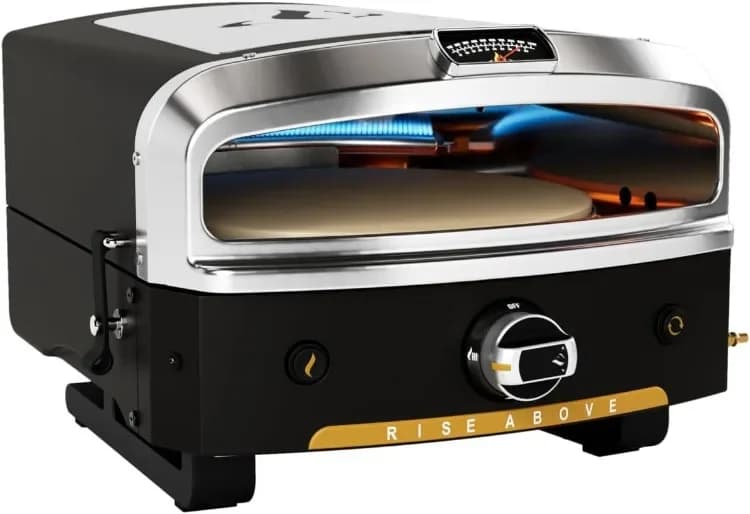 Forno per pizza da esterno con pietra di cottura rotante | Apparecchio portatile