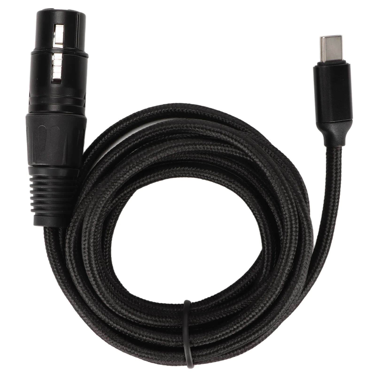 Recording line USB C cable to XLR female USB cable C plug and play HIFI low noise cable for Windows Type C microphone cable