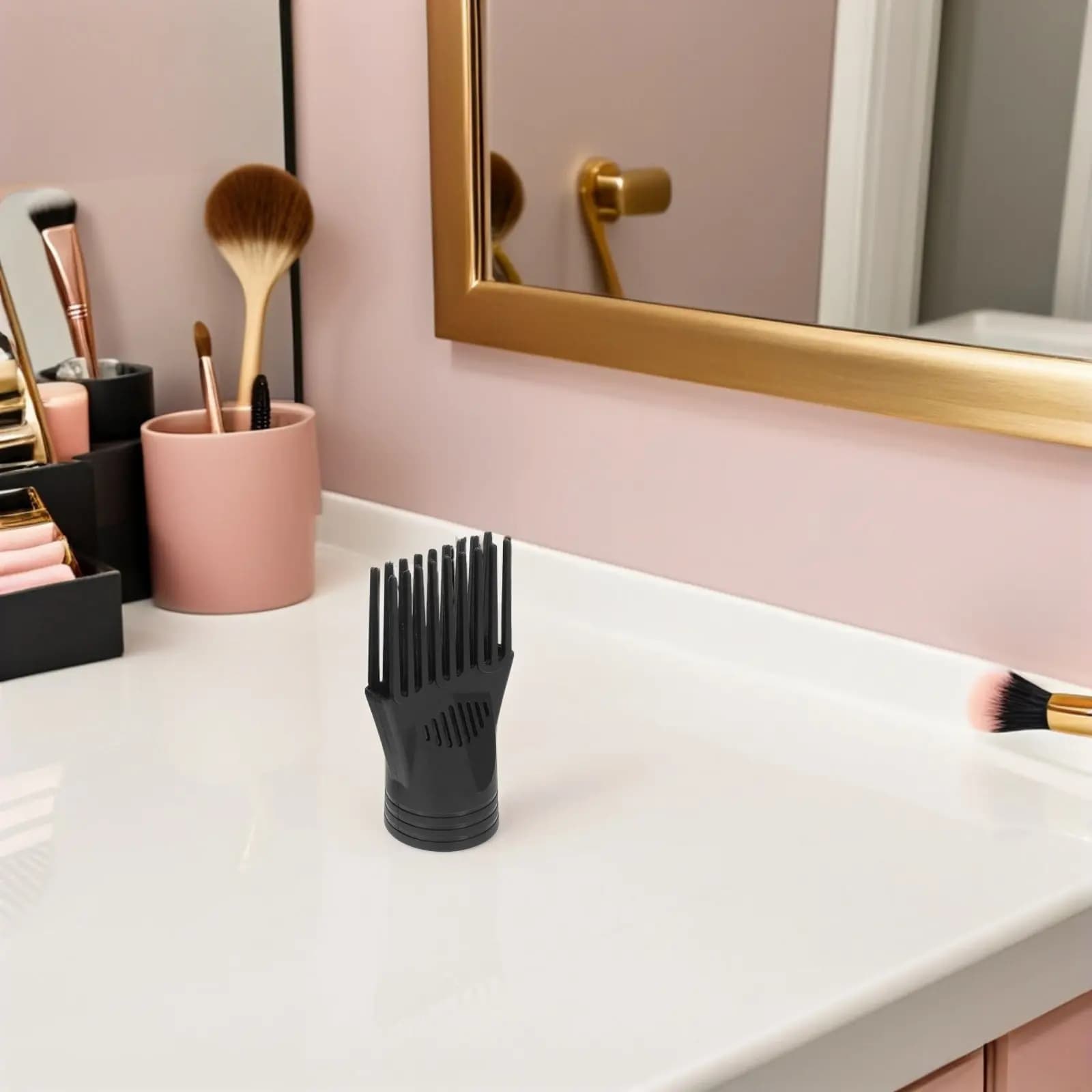 Accessorio per Asciugacapelli Nero, Concentratore per Styling, Strumento Professionale per Lisciare e Districare i Capelli, Universale