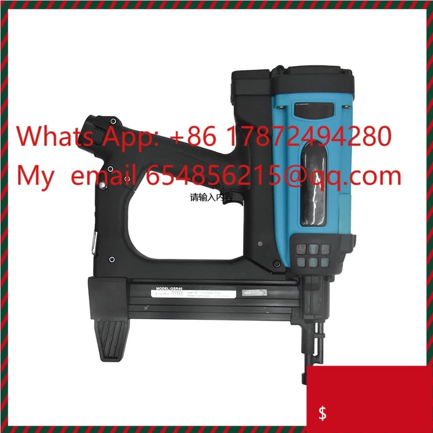 Chiodatrice Pneumatica GSR40 7. Graffatrice Pneumatica Elettrica a Batteria al Litio 2V per Cornici e Canaline 110-220V