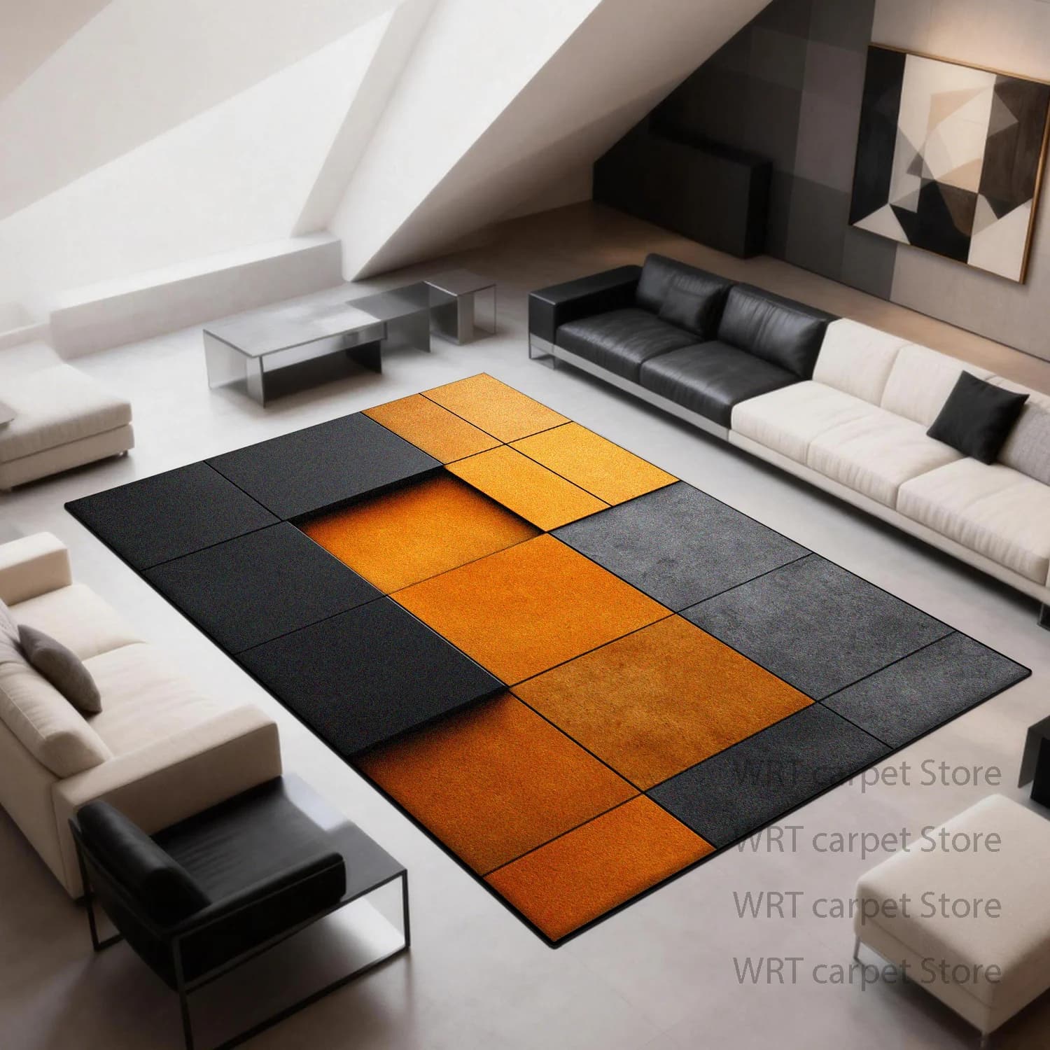 Modern Minimalism Geometric Style Carpet for Living Room 200x300 Large Area Non-slip Foldable Rugs Bedroom Decoration Plush Mats