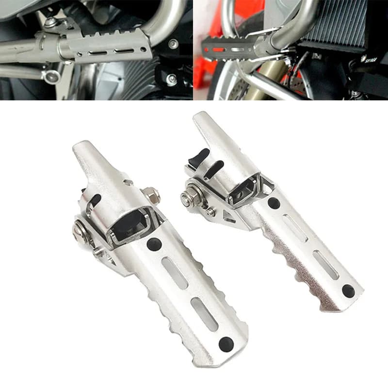 Per HONDA NC750X Per BMW R1200GS LC R1250GS R1200 GS R 1250 GS Moto Highway Pedane Anteriori Pieghevoli Pedane Morsetti