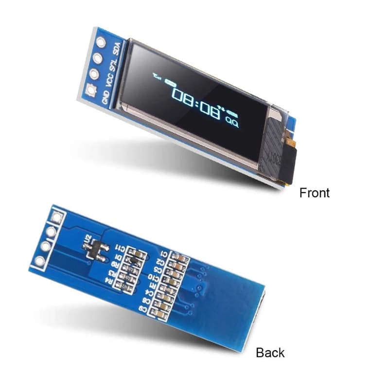 OLED I2C Display Module OLED I2C SSD1306 0,91 inch OLED I2C Display Module White/Blue DC 3,3 V~5 V for Arduino