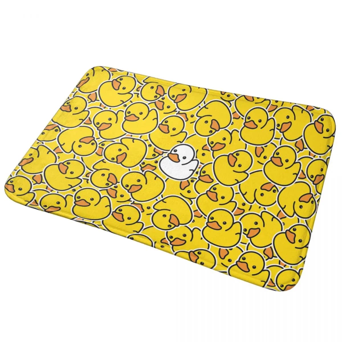 Anti-slip peat with yellow duck pattern, absorbent mat, for kitchen entrance, home balcony, mats