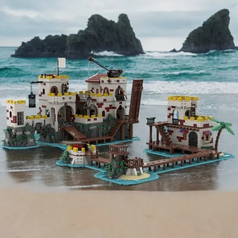 5273PCS MOC The Imperial Whitegate - Trading Post Tribute Building Blocks Technology Creative Educational Toy Gift Kids Holiday