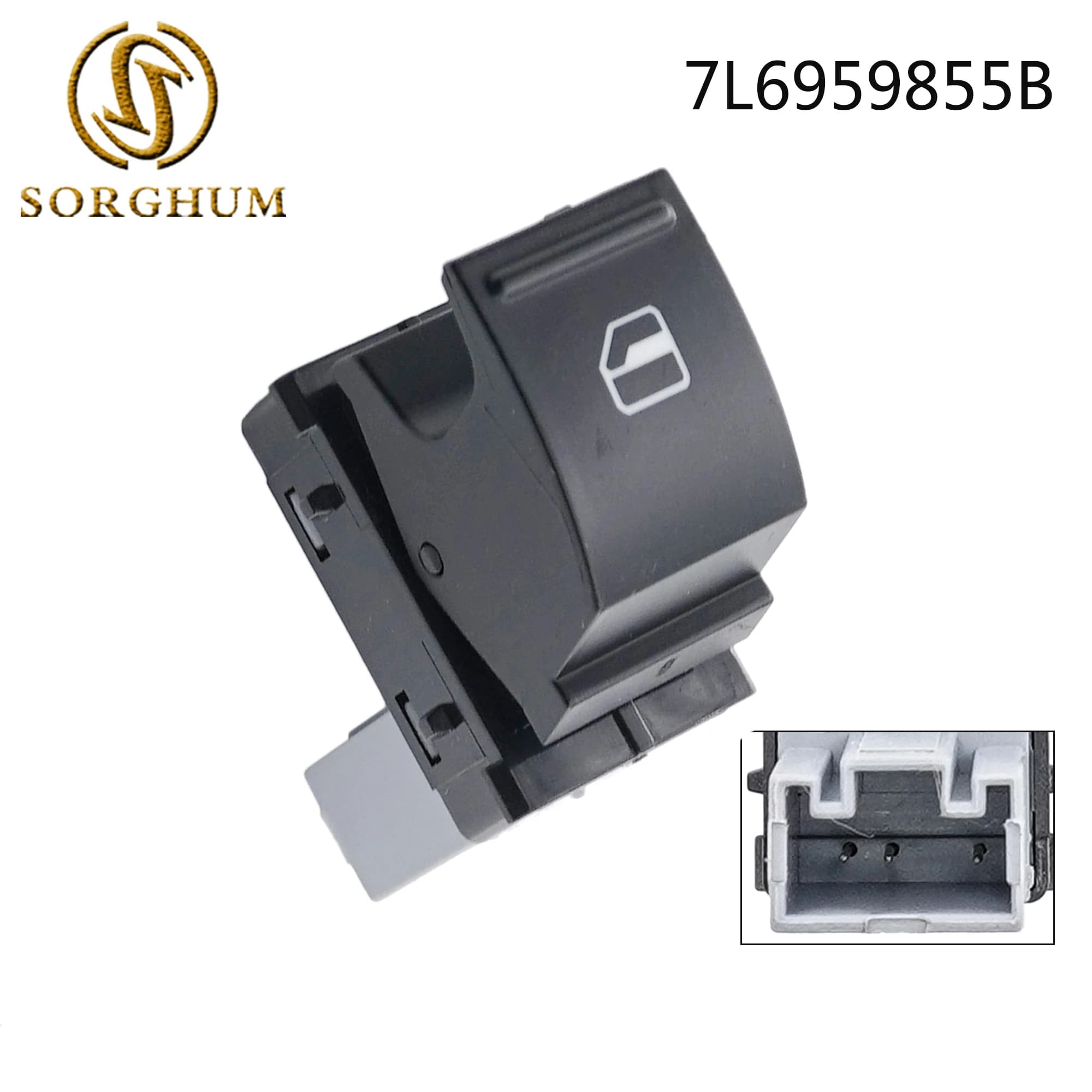 SORGHUM Pulsante interruttore di alimentazione finestra muslimb 1 k0959855 per VW Golf MK5 6 Passat B5 Jetta B6 Amarok Sharan Tiguan Touran Touareg