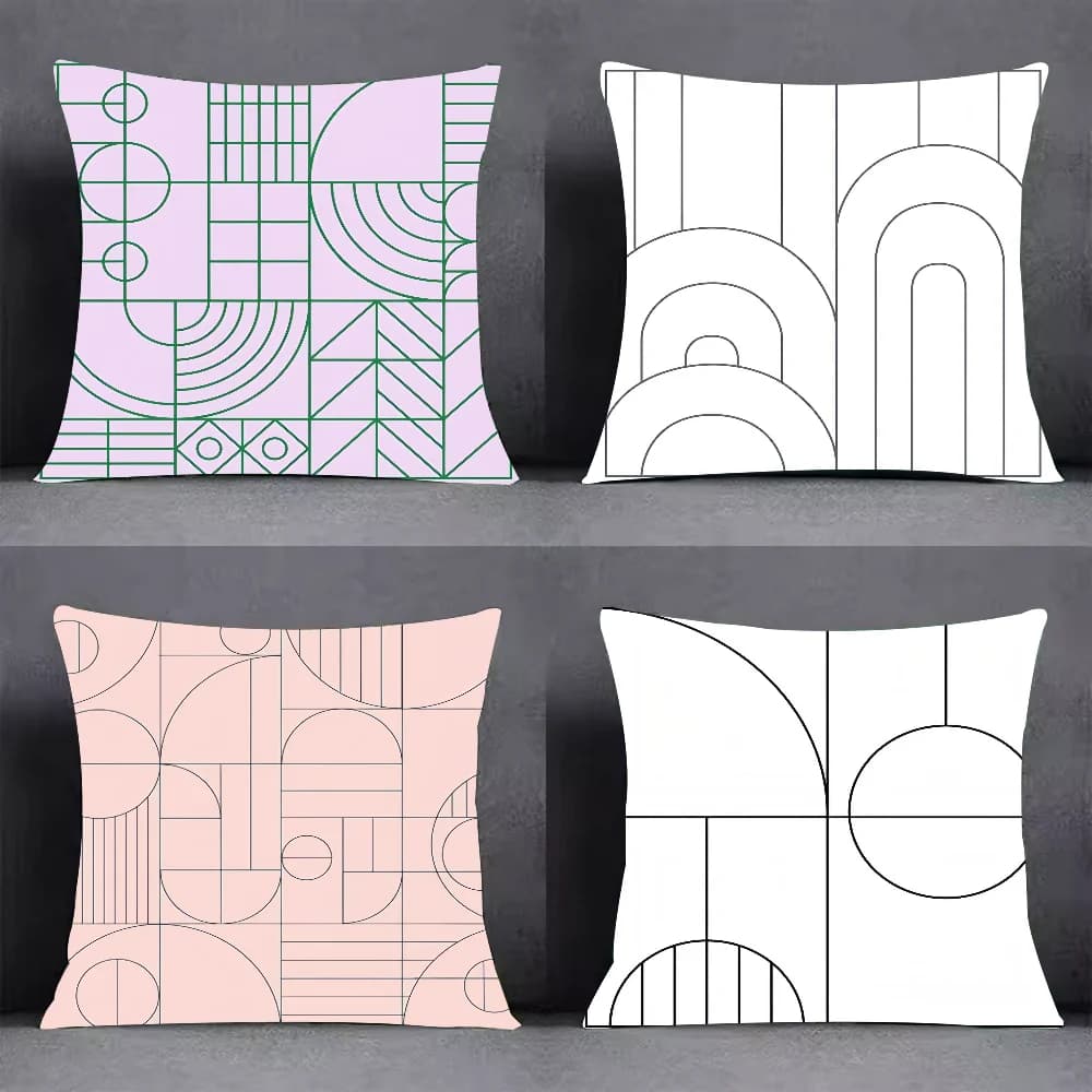 Minimalist ART Pillow Case Cover Square Sofa with for pattern comfortable cushionsuitable of room