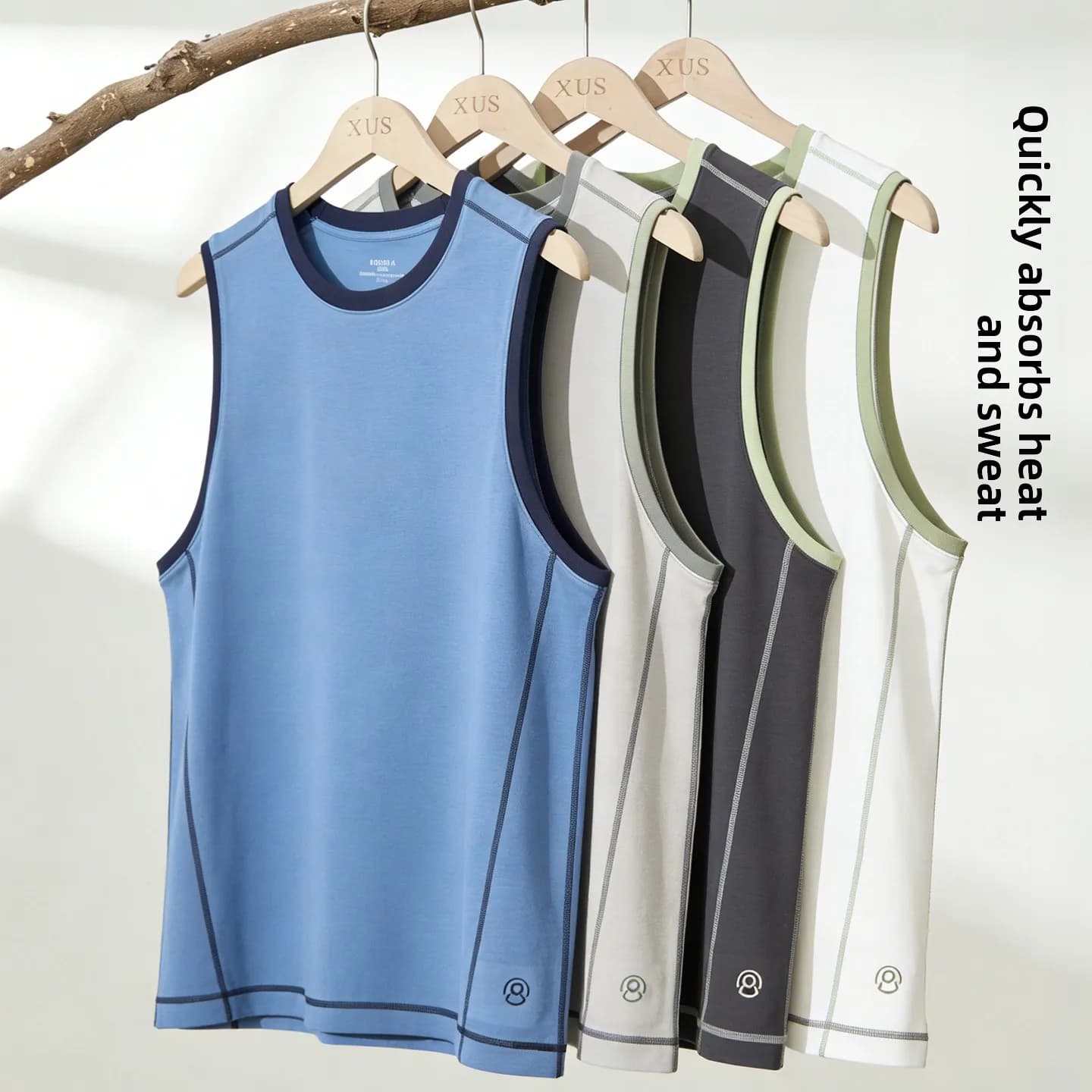 Gilet Senza Maniche da Uomo Casual, Traspirante e ad Asciugatura Rapida per Sport all'Aperto, Versatile, alla Moda, Primavera-Estate, in Tessuto di Poliestere
