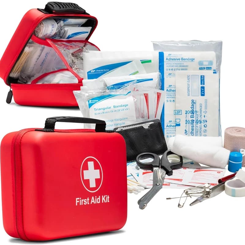 Kit di pronto soccorso essenziale da 38 pezzi per casa, campeggio ed escursionismo, adatto per casa, campeggio, escursionismo, viaggi, kit medico di pronto soccorso