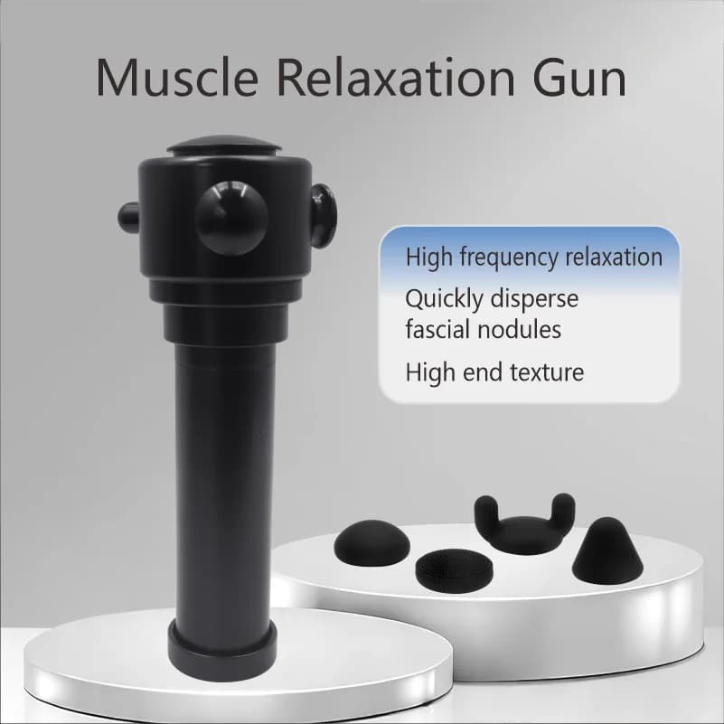 4 in 1 Cordless High Frequency Muscle Fascial Gun 4500-7000RPM Rechargeable Muscle Pain Relief Recovery Massage Gun