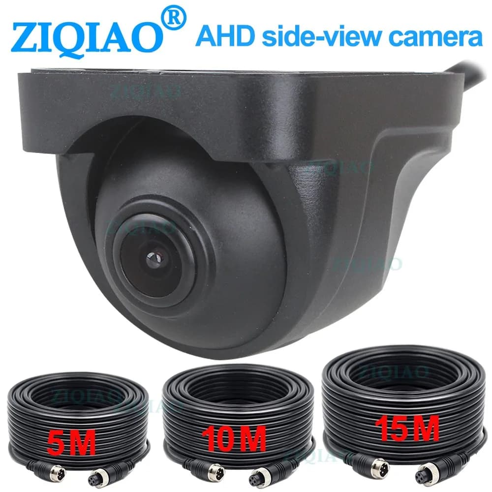 Telecamera ZIQIAO AHD 1080P a 4 Pin per Vista Anteriore, Laterale e Posteriore per Camion, Autobus, Camper, Mietitrebbia 12V 24V AS006
