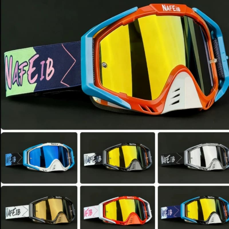 [Occhiali ad alte prestazioni] Occhiali da sci e ciclismo unisex ad alte prestazioni | Cornice per PC durevole Clear Vision, lente vibrante riflettente