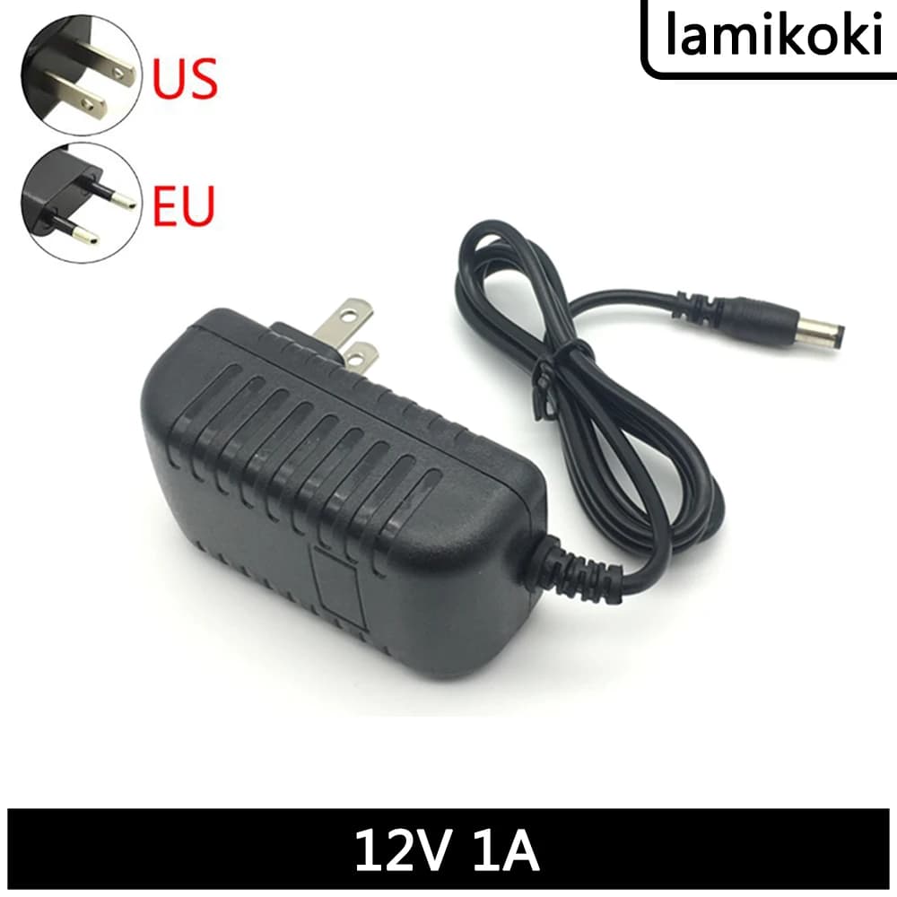 Adattatore di alimentazione regolato intelligente 12V 1A Monitoraggio della striscia luminosa a LED Alimentatore switching da 220V a 12v 1000ma