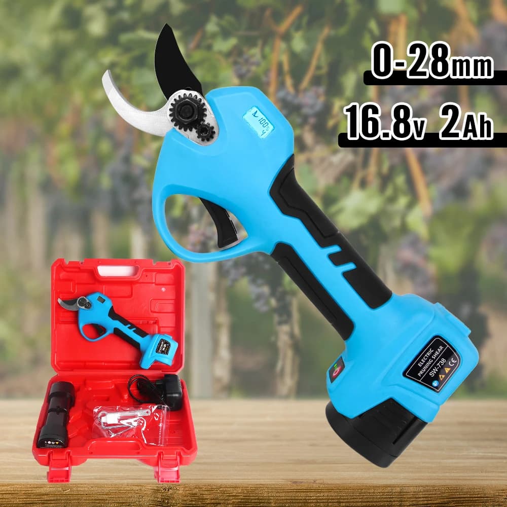 SW-738 16.8 V 8604LED 16.8 V 8604LED 16.8 V Lithium Battery Powered Electric Potting Shears Garden Taglierina Tools Taglierina for branches Rechargeable