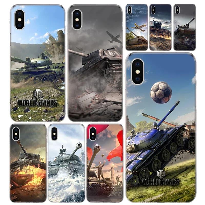 World Of Tanks Cover per telefono per iPhone 14 13 11 Pro 12 Mini 15 stampa 7 8 6S Plus + XR X XS MAX SE 5S Coque personalizzato