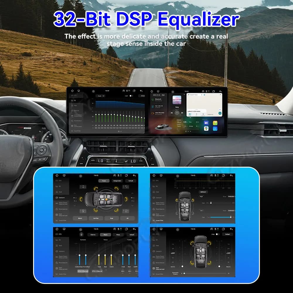 Dual 10.1'' auto carplay Android 15 For Toyota Lamando/Visa 2022 Car Radio Multimedia Player GPS Stereo WIFI Head Unit