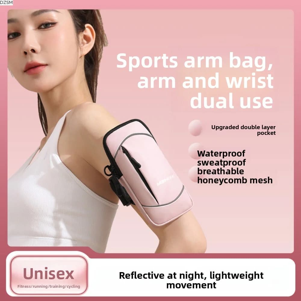 Shoulder Belt Running Phone Arm Bag Large Capacity Lightweight Running Phone Holder Vertical Waterproof Armband Sports Phone Bag