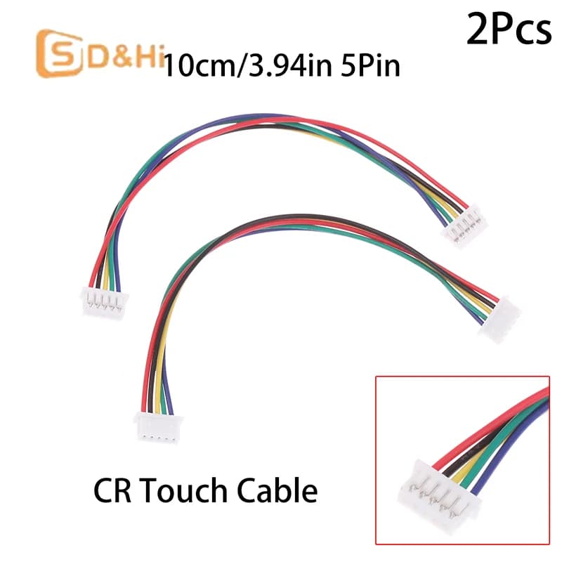 2 pezzi parti della stampante 3D CR Touch clone cavo 5 pin 10 cm corto Sprite Wire CR/BL/CT cavo touch per Creality Ender 3 Ender3 Pro Ende