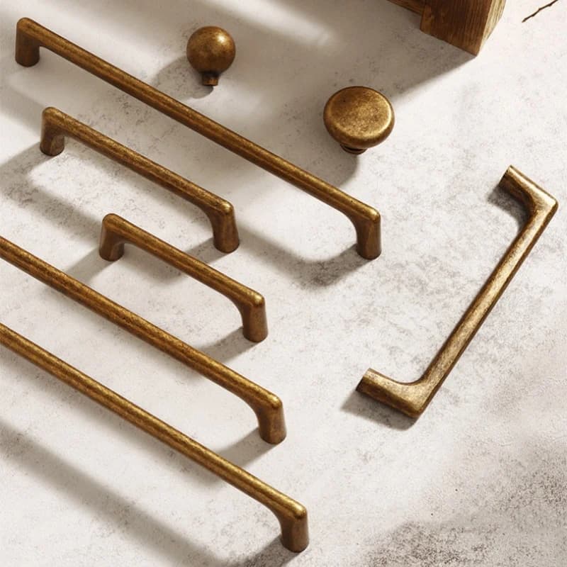 Maniglie per armadi lunghi antichi Maniglie per armadi in bronzo Maniglie per armadi da cucina Manopole e maniglie per mobili Hardware per mobili Manopole per cassetti