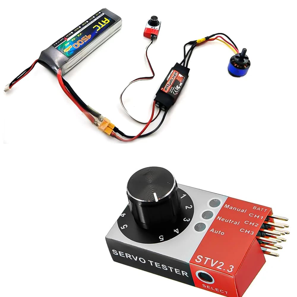 Servo Tester digitale/Tester di consistenza ESC Misurazione dello sterzo per FPV RC Elicottero Aereo Auto Servo Tester Strumento