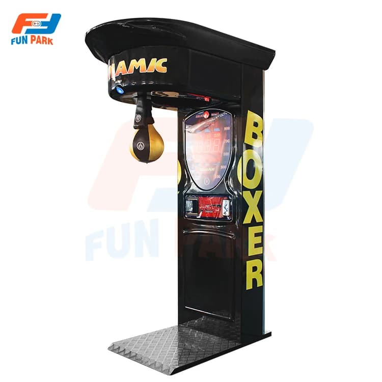 Hot Rapper Boxer electric arcade game machine for amusement park, with boxing function and boxing bag, used, for sale