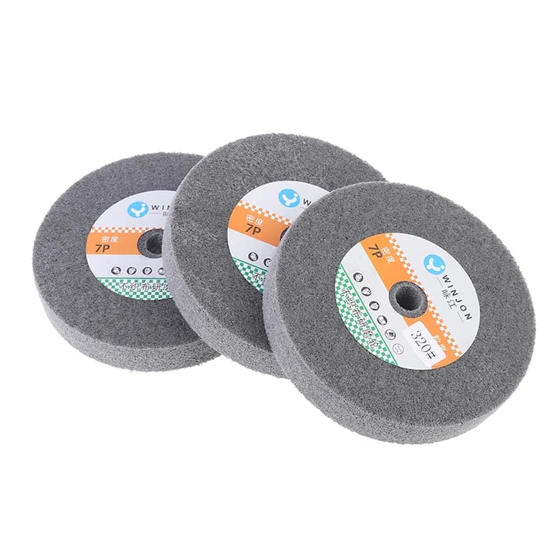 Ruota abrasiva per smerigliatrice da banco con mola per lucidatura in acciaio inossidabile da 150 * 25 mm