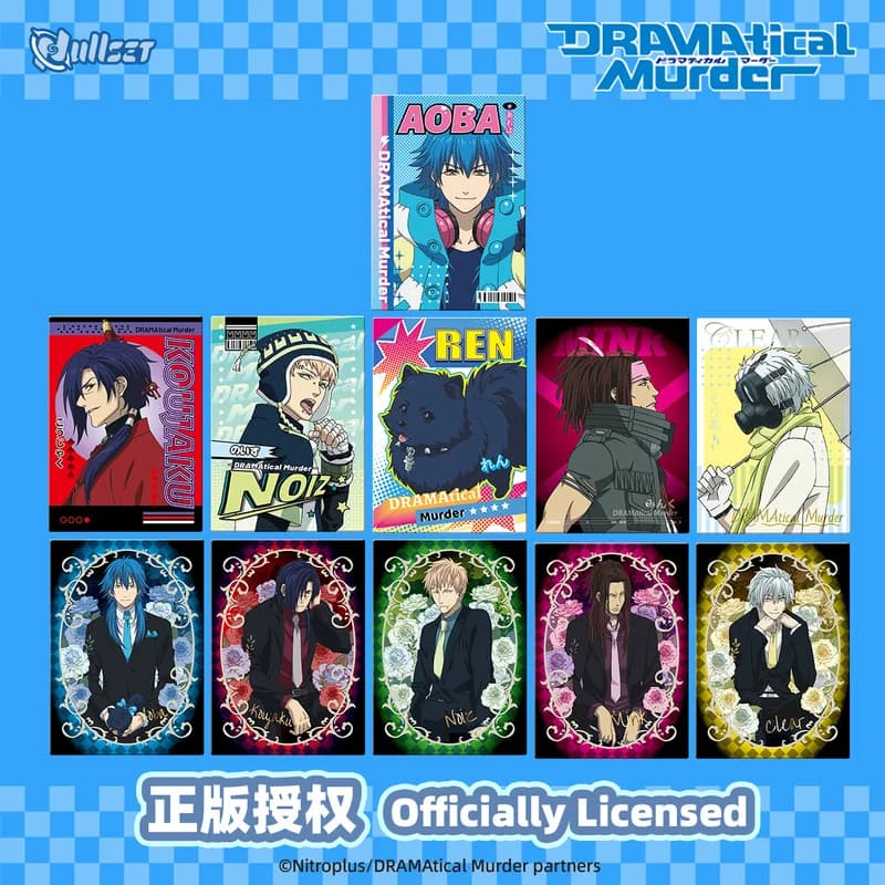 New Genuino Nullset Second Round Drammaticalmurder Collecting Cards Blind Bags Cangye Anime Paper Peripherical Blind Boxes Birthday Gift
