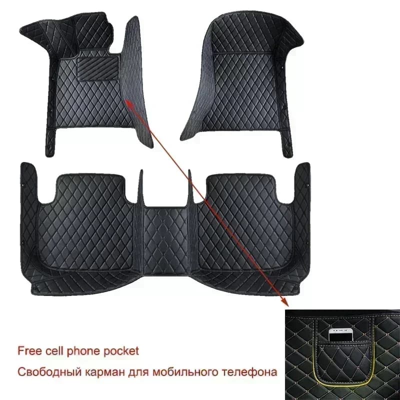 Customized Car Floor Mats for Ford F-150 4 Doors 2015-2022 7 Seat Ranger 2018-2022 Interior Details Accessories