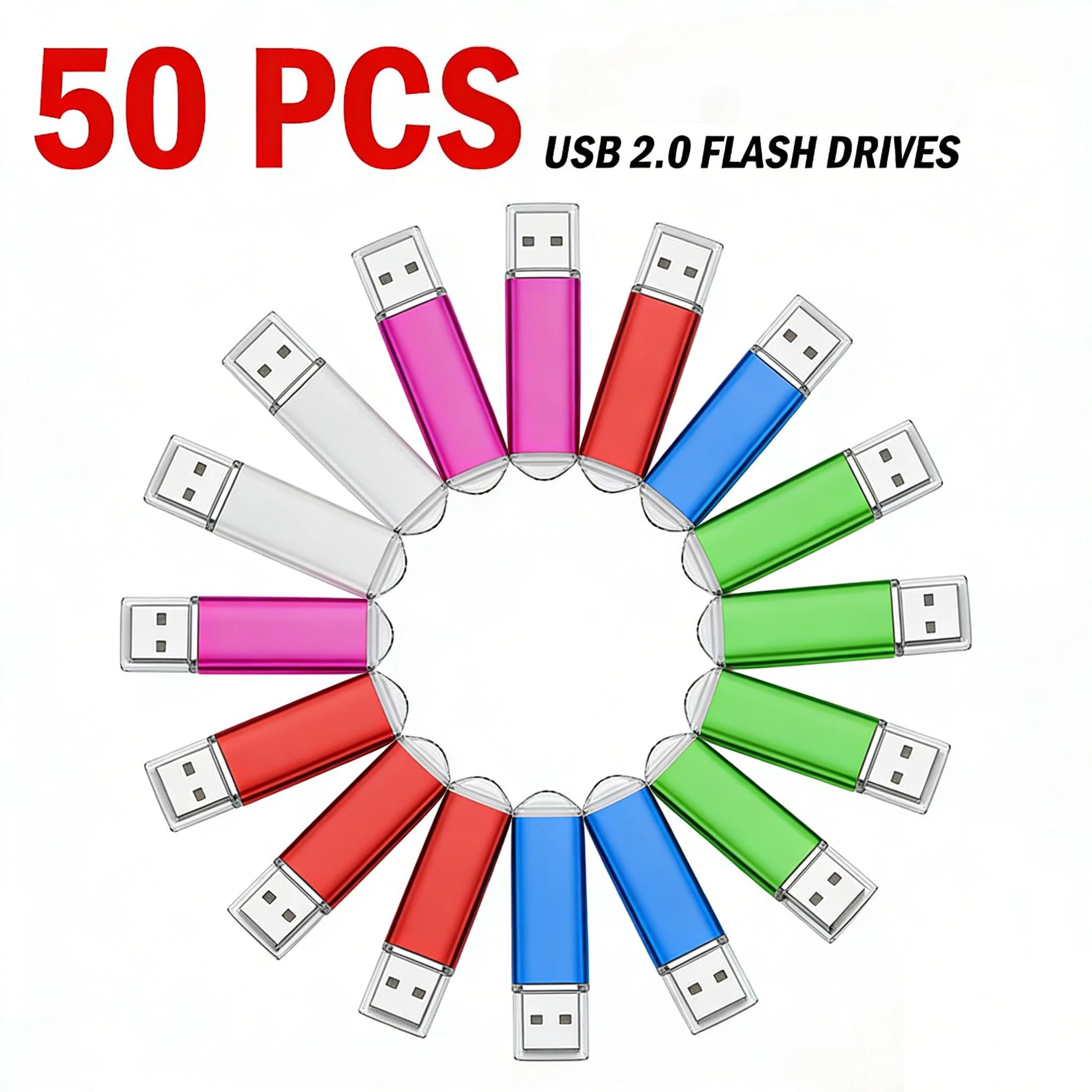 Chiavetta USB in Metallo Personalizzabile con Logo Gratuito, 50 pz/lotto, 2GB 1GB, Regali Aziendali, USB 2.0, 128MB 512MB 4GB, Memory Stick Promozionale